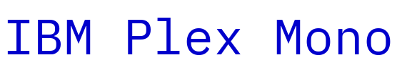IBM Plex Mono fuente